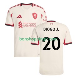 Maillot Extérieur Liverpool Diogo Jota 20 2025-2026 Manches Courtes Homme