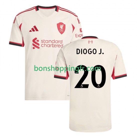 Maillot Extérieur Liverpool Diogo Jota 20 2025-2026 Manches Courtes Homme Maillot Extérieur Liverpool Diogo Jota 20 2025-2026 Manches Courtes Homme