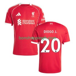 Maillot Domicile Liverpool Diogo Jota 20 2025-2026 Manches Courtes Homme