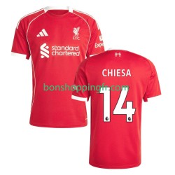 Maillot Domicile Liverpool Federico Chiesa 14 2025-2026 Manches Courtes Homme