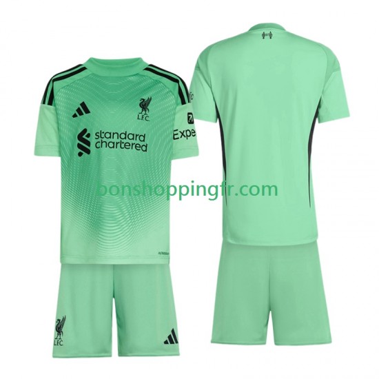 Maillot Extérieur Liverpool Gardien 2025-2026 Manches Courtes Jeune Enfant(+shorts) Maillot Extérieur Liverpool Gardien 2025-2026 Manches Courtes Jeune Enfant(+shorts)