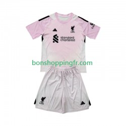 Maillot 3ème Liverpool Gardien 2025-2026 Manches Courtes Jeune Enfant(+shorts)