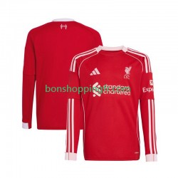 Maillot Domicile Liverpool 2025-2026 Manches Longues Homme