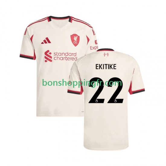 Maillot Extérieur Liverpool Hugo Ekitike 22 2025-2026 Manches Courtes Homme Maillot Extérieur Liverpool Hugo Ekitike 22 2025-2026 Manches Courtes Homme