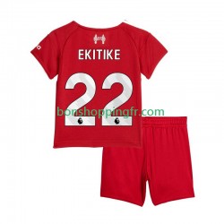 Maillot Domicile Liverpool Hugo Ekitike 22 2025-2026 Manches Courtes Jeune Enfant(+shorts)