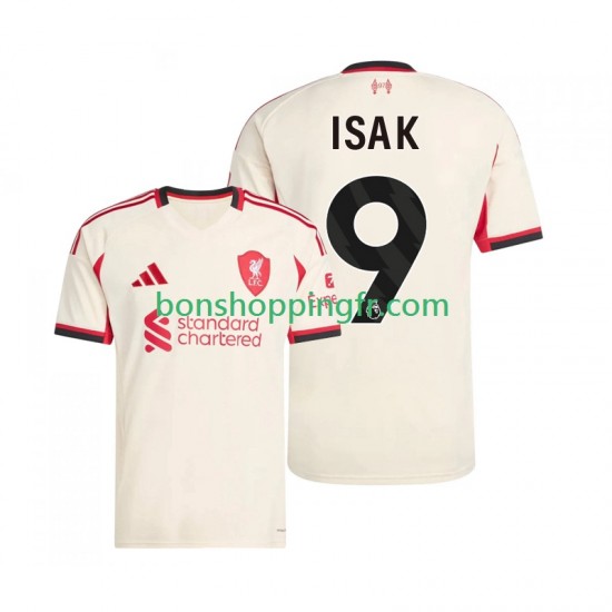 Maillot Extérieur Liverpool ISAK 9 2025-2026 Manches Courtes Homme Maillot Extérieur Liverpool ISAK 9 2025-2026 Manches Courtes Homme