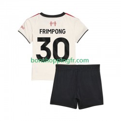 Maillot Extérieur Liverpool Jeremie Frimpong 30 2025-2026 Manches Courtes Jeune Enfant(+shorts)