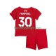 Maillot Domicile Liverpool Jeremie Frimpong 30 2025-2026 Manches Courtes Jeune Enfant(+shorts)