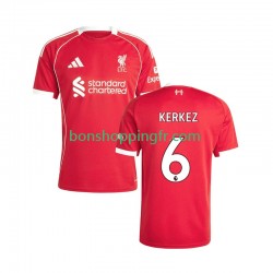Maillot Domicile Liverpool Milos Kerkez 6 2025-2026 Manches Courtes Homme