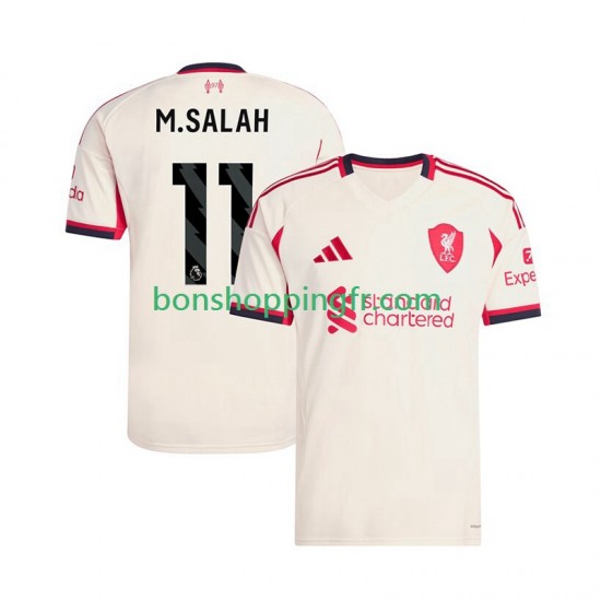 Maillot Extérieur Liverpool Mohamed Salah 11 2025-2026 Manches Courtes Homme Maillot Extérieur Liverpool Mohamed Salah 11 2025-2026 Manches Courtes Homme
