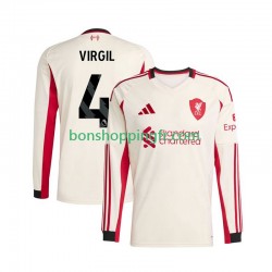 Maillot Extérieur Liverpool Virgil van Dijk 4 2025-2026 Manches Longues Homme
