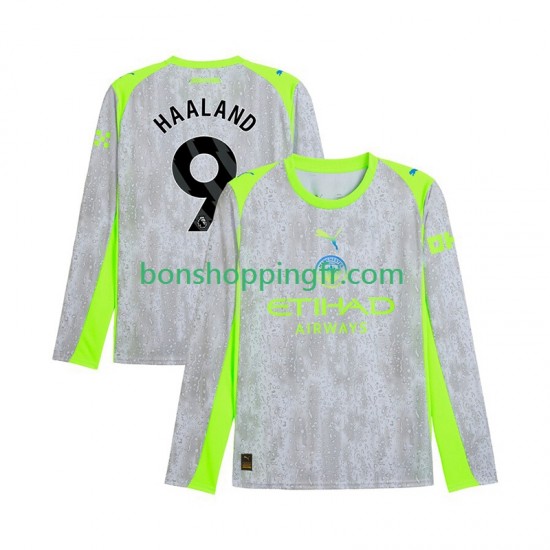 Maillot 3ème Manchester City Erling Haaland 9 2025-2026 Manches Longues Homme Maillot 3ème Manchester City Erling Haaland 9 2025-2026 Manches Longues Homme