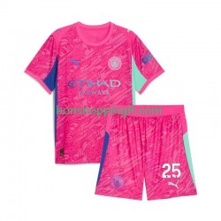Maillot Extérieur Manchester City Gardien Gianluigi Donnarumma 25 2025-2026 Manches Courtes Jeune Enfant(+shorts)