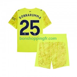 Maillot 3ème Manchester City Gardien Gianluigi Donnarumma 25 2025-2026 Manches Courtes Jeune Enfant(+shorts)