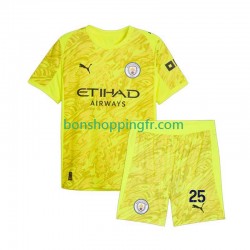 Maillot 3ème Manchester City Gardien Gianluigi Donnarumma 25 2025-2026 Manches Courtes Jeune Enfant(+shorts)