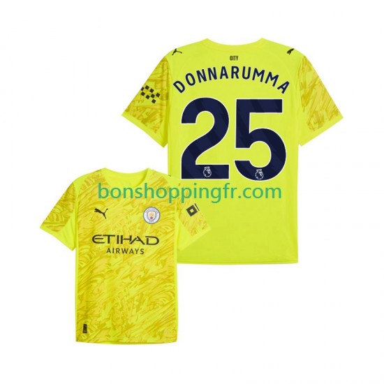 Maillot 3ème Manchester City Gardien Gianluigi Donnarumma 25 2025-2026 Manches Courtes Homme