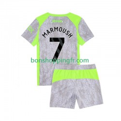 Maillot 3ème Manchester City Omar Marmoush 7 2025-2026 Manches Courtes Jeune Enfant(+shorts)