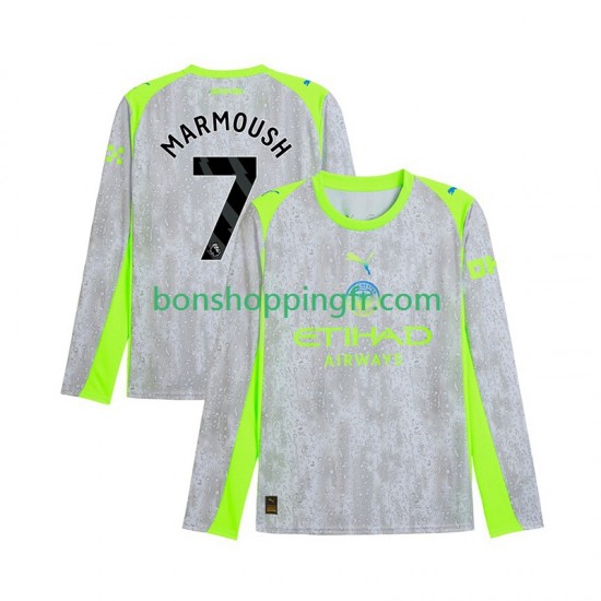 Maillot 3ème Manchester City Omar Marmoush 7 2025-2026 Manches Longues Homme Maillot 3ème Manchester City Omar Marmoush 7 2025-2026 Manches Longues Homme