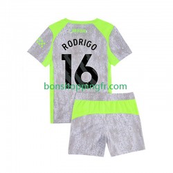 Maillot 3ème Manchester City Rodrigo Hernandez 16 2025-2026 Manches Courtes Jeune Enfant(+shorts)