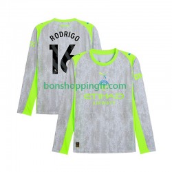 Maillot 3ème Manchester City Rodrigo Hernandez 16 2025-2026 Manches Longues Homme
