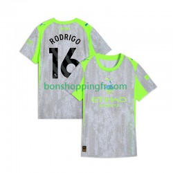 Maillot 3ème Manchester City Rodrigo Hernandez 16 2025-2026 Manches Courtes Homme
