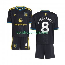 Maillot 3ème Manchester United Bruno Fernandes 8 2025-2026 Manches Courtes Jeune Enfant(+shorts)
