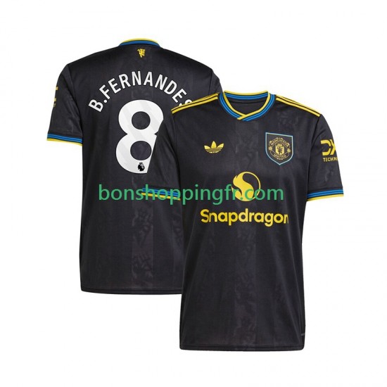Maillot 3ème Manchester United Bruno Fernandes 8 2025-2026 Manches Courtes Homme