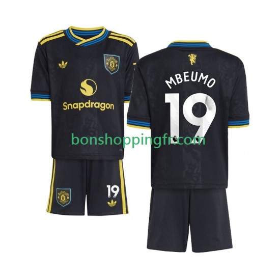 Maillot 3ème Manchester United Bryan Mbeumo 19 2025-2026 Manches Courtes Jeune Enfant(+shorts)