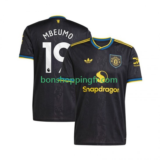 Maillot 3ème Manchester United Bryan Mbeumo 19 2025-2026 Manches Courtes Homme