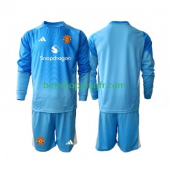 Maillot Domicile Manchester United Gardien 2025-2026 Manches Longues Jeune Enfant(+shorts)
