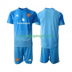 Maillot Domicile Manchester United Gardien 2025-2026 Manches Courtes Jeune Enfant(+shorts)
