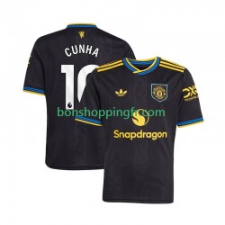 Maillot 3ème Manchester United Matheus Cunha 10 2025-2026 Manches Courtes Homme