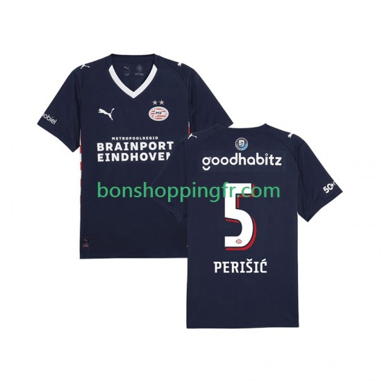Maillot Extérieur PSV Eindhoven Ivan Perisic 5 2025-2026 Manches Courtes Homme