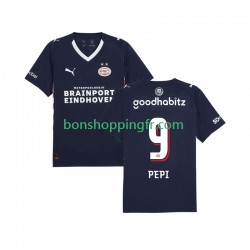 Maillot Extérieur PSV Eindhoven Ricardo Pepi 9 2025-2026 Manches Courtes Homme