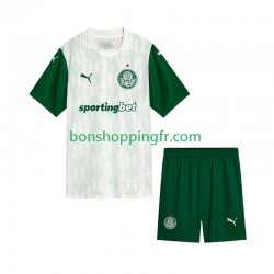 Maillot Extérieur Palmeiras 2025-2026 Manches Courtes Jeune Enfant(+shorts)