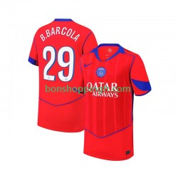 Maillot 3ème Paris Saint-Germain Bradley Barcola 29 2025-2026 Manches Courtes Homme