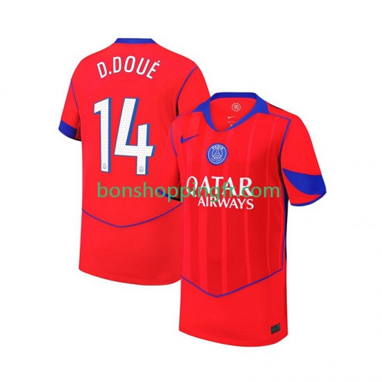 Maillot 3ème Paris Saint-Germain Desire Doue 14 2025-2026 Manches Courtes Homme