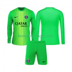 Maillot Extérieur Paris Saint-Germain Gardien 2025-2026 Manches Longues Jeune Enfant(+shorts)