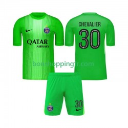 Maillot Extérieur Paris Saint-Germain Gardien Lucas Chevalier 30 2025-2026 Manches Courtes Jeune Enfant(+shorts)