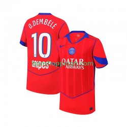 Maillot 3ème Paris Saint-Germain Ousmane Dembele 10 2025-2026 Manches Courtes Homme