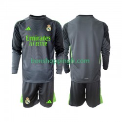 Maillot 3ème Real Madrid Gardien 2025-2026 Manches Longues Jeune Enfant(+shorts)