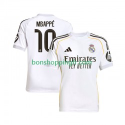 Maillot Domicile Real Madrid Kylian Mbappe 10 2025-2026 Manches Courtes Homme