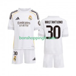 Maillot Domicile Real Madrid Mastantuono 30 2025-2026 Manches Courtes Jeune Enfant(+shorts)