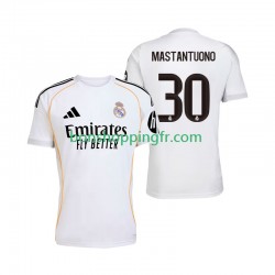 Maillot Domicile Real Madrid Mastantuono 30 2025-2026 Manches Courtes Homme