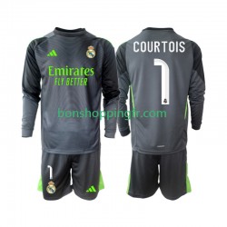 Maillot 3ème Real Madrid Thibaut Courtois 1 2025-2026 Manches Longues Jeune Enfant(+shorts)
