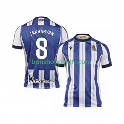 Maillot Domicile Real Sociedad Arsen Zakharyan 8 2025-2026 Manches Courtes Homme