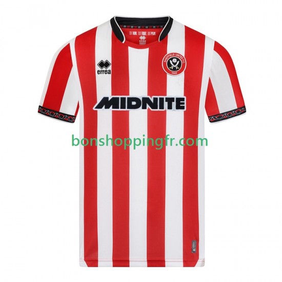 Maillot Domicile Sheffield United 2025-2026 Manches Courtes Homme Maillot Domicile Sheffield United 2025-2026 Manches Courtes Homme
