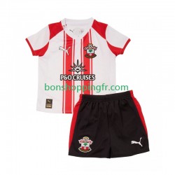 Maillot Domicile Southampton 2025-2026 Manches Courtes Jeune Enfant(+shorts)