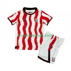 Maillot Domicile Stoke City 2025-2026 Manches Courtes Jeune Enfant(+shorts)