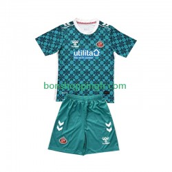 Maillot Domicile Gardien Sunderland 2025-2026 Manches Courtes Jeune Enfant(+shorts)